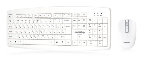 Беспроводная клавиатура +мышь комплект  212332W Белая