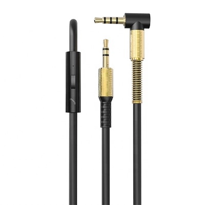 Аудио-шнур  (3.5мм."шт" - 3.5мм"шт") с микрофоном, 1.5м (LA02) [LA02]
