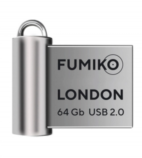 Флешка USB 64GB (2.0) (LONDON)=Серебро