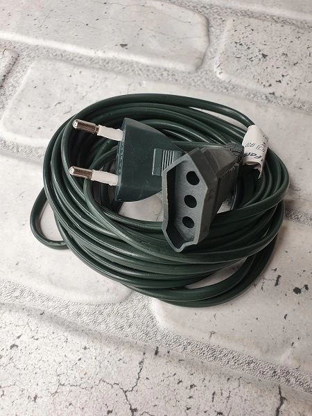 Удлинитель д/гирлянд 5м зеленый (сетевой шнур) DM305