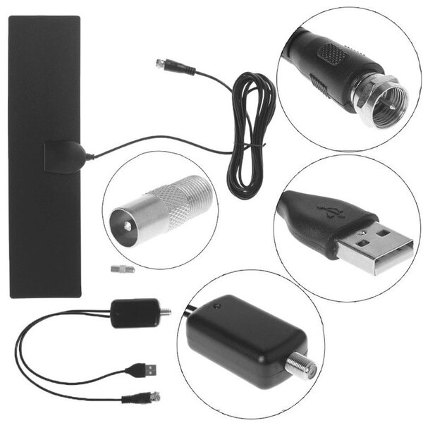 Антенна ТВ  активная комнатная  (USB) (NT10)