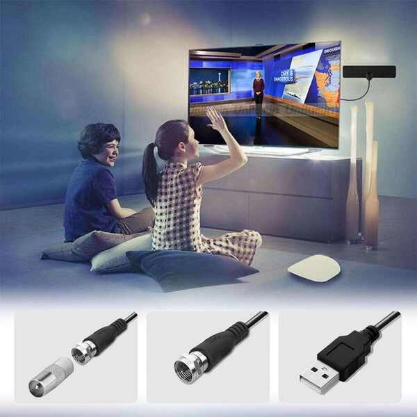 Антенна ТВ  активная комнатная  (USB) (NT10)