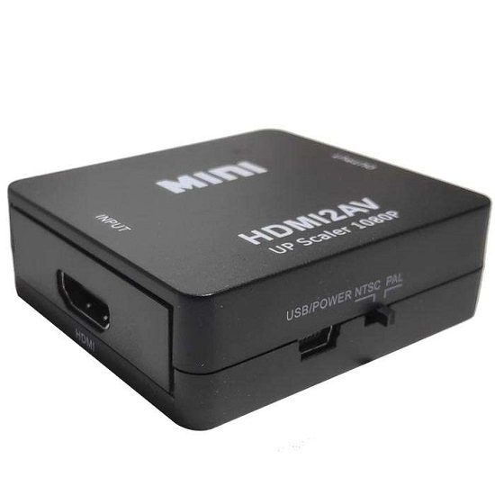 Адаптер конвертер 3RCA на HDMI Черный