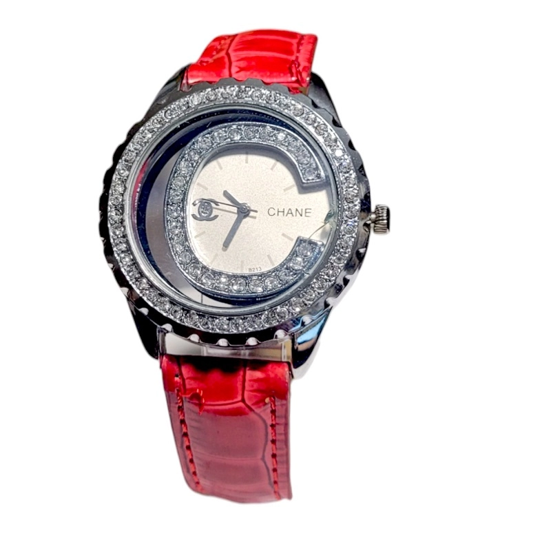 Часы женские Шанель красный браслет №16