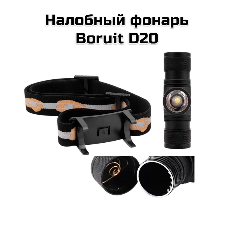 Налобный фонарь  Boruit B20
