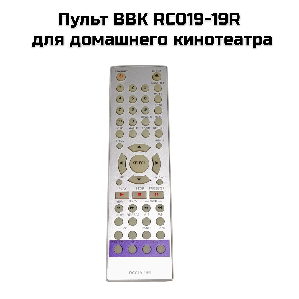 Пульт BBK RC019-19R  для домашнего кинотеатра
