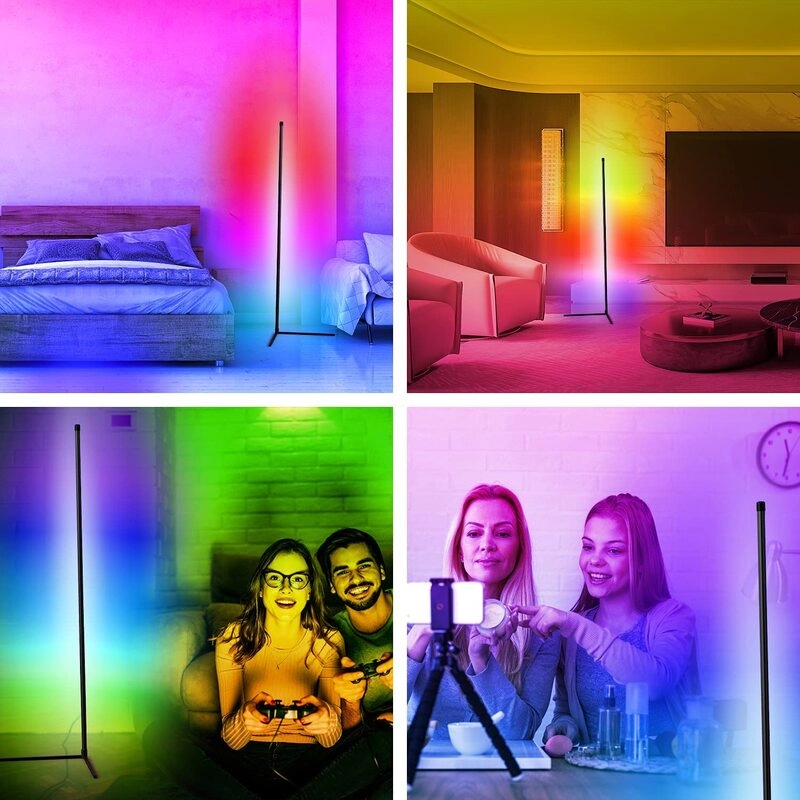 Светодиодный угловой светильник RGB Огонек (102см)